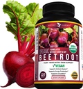 Potent Garden Organic Beet Root Tablets 1350 mg with Black Pepper – Nitric Oxide Support Supplement for Circulation & Energy – Vegan, Non-GMO Beetroot Capsules Alternative – 120 Tablets
