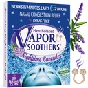 Nose Clips for Bad Smell by Vapor Soothers | Nasal Dilators for Breathing | Smell Nose Rings for Nurses | Instant Nasal Congestion Relief, Drug-Free | Nighttime Lavander, 28 Count