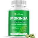 Moringa Capsules, Pure Moringa Powder 800mg per Serving - Rich in Antioxidants Multi Minerals & Vitamins | Green Superfood - Natural & Vegan Supplement - 60 Capsules