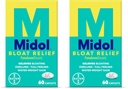 Midol Bloat Relief Caplets with Pamabrom,Relieve Bloating Symptoms Before and During Your Period,Provides Up to 6 Hours of Relief for Women,60 Count (Pack of 2)