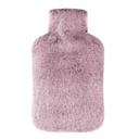 Hot Water Bottle with Luxury Cosy Faux Fur Cover, 2L Leakproof Hot Water Bag for Neck, Shoulder Pain Relief, Hot and Cold Therapies for Women,Men, Purple