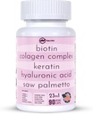 Collagen 1000mg Rhodiola Rosea 2500mg Biotin 10,000mcg, Hyaluronic Acid, DHT Blocker, Vitamin C & E, Folic Acid, Aloe Vera, Quercetin, Green Tea, Keratin, MSM - 90 Count (90 Count (Pack of 1))