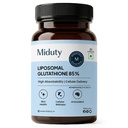 Miduty Liposomal Glutathione 85% 600mg - Advanced Nano-Liposomal Formula with Lipoglo - 8X Absorption - TEM Verified - 30 Veg Capsules