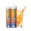 Fast&Up L Carnitine tartrate 3000mg Effervescent Tablets | Triple Action L Carnitine Supplement with Garcinia Cambogia & Potassium | Fat Burner for Weight Loss| Controls Cravings I Reduces Bloating I Orange Flavour (Pack of 2)
