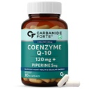 Carbamide Forte Coenzyme Q10 (Coq10 Supplement) 120Mg Supplement With Piperine 5Mg | Coq 10 120Mg Supports Heart Health & Cellular Energy 30 Capsules