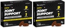 Carbamide Forte Joint Support Supplement for Adults with Glucosamine 1600mg Per Serving with Chondroitin, Boswellia, Turmeric & Ginger- Tablets 10 Count (Pack of 2)