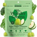 Plant People WonderGreens Veggie Gummies Super Greens with Probiotics Multivitamin Support Gummy for Wellbeing, Energy, Immune and Gut Health, Green Apple Flavor (60 Count)