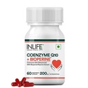 INLIFE Coenzyme Q10 CoQ10 200mg with Piperine Bioperine 8mg, 60 Capsules