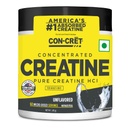 CON-CRET Concentrated Creatine | Pure Creatine HCL supports Muscle, Cognitive, Cellular Energy | USA Made & NSF Certified | 60 Micro-dosed servings | Unflavoured (45 gms)