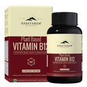 Rasayanam Plant-Based Vitamin B12 | 100% Vegan Vitamin B12 | Enriched with 7 Superfoods like Moringa, Amla & More | Supports Energy, Nerve Health & Brain Function | 60 Veg Capsules