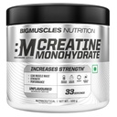 Bigmuscles Nutrition Creatine Monohydrate [33 Servings, Unflavoured] | Micronised Creatine Powder For Enhanced Muscle Strength With Rapid Absorption [100g] | Benchmark Series