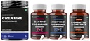 Carbamide Forte L-Carnitine L-Tartrate 1000mg |Pre Workout Supplement & Night & Day Fat Burner - Weight Loss Support & Creatine Monohydrate Supplement for Lean Muscle|Powder