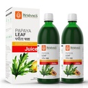 Krishna's Papaya Leaf Juice - 1000 ml | Fresh Papaya Leaves | Helps to platelets count - (Pack of 2)
