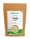 Pure Organio Organic Amla Powder - Versatile Amla Powder for Eating and Healthy Hair Nourishment, Vitamin C Rich, Gooseberry Powder NPOP Indian Organic Certified (100 Gm)