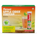Fast&Up Apple Cider Vinegar with Mother | 1000mg ACV For Weight Management & Bloating | Made with 100% Organic Natural Himalayan Apples| Added Vit. B6 & B12, Pack of 4, Green Apple