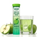 WOW Life Science Crave Ctrl Apple Cider Vinegar Effervescent Tablets | 500mg ACV with Garcinia, Probiotic & Chromium | Zero Sugar, Great Tasting Drink for Cravings Control, Gut Health & Metabolism | 15 Tablets