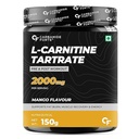Carbamide Forte L Carnitine Powder For Men & Women | L Carnitine Tartrate Fat Burn & Muscle Recovery | L-Carnitine Powder Pre & Post Workout Supplement | Mango Flavour - 150g