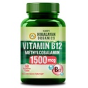 Vlado's Himalayan Organics Vitamin B12 Tablets 1500 mcg - Active form of Methylcobalamin Vitamin B12 Supplements for Men & Women - 60 Veg Tablets