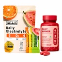 What's Up Wellness Daily Burner Capsules & Daily Electrolytes Assorted (Orange, Lime, Guava) Flavour Pack, Zero Added Sugar | Instant Hydration | L Carnitine & ACV