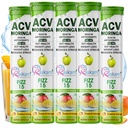 ACV Moringa Antioxidant Effervescent Tablets 500mg – Tropical Mango Flavor, Immunity & Energy Support – 15 Fizz Tabs (Pack of 5)