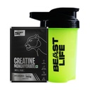 Beastlife Pure Super Micronised Creatine & Shaker Pack | 50 g | 16 Servings | Unflavored | NABL Lab Tested | Rapid Absorption for Muscle Strength & Athletic Performance | Super Micronised Creatine Powder