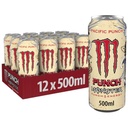 Monster® Pacific Punch® Carbonated Energy Drink | L-Carnitine + Taurine + B Vitamins, 16.91 fl oz ℮ 500 ml, 12 Pack