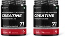 Carbamide Forte Creatine Mono hydrate Powder | Micronized Monohydrate Creatine 250g | Micronized Monohydrate Supplement for Lean Muscle, Strength & Energy - Fruit Punch- 71 Servings - 250g (Pack of 2)