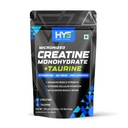 HY5 Micronized Creatine Monohydrate + Taurine Powder 100g | 2.5g Creatine & 500mg Taurine Per Serving | 200 Mesh | Unflavoured | Muscle Strength, Hydration & Recovery | 33 Servings