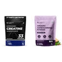 Carbamide Forte Creatine Mono hydrate Powder Unflavoured - 103g & 100% Organic Ashwagandha Powder 100gm