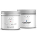 FOLIUS LABS Clean Label L-Tryptophan Supplement 450mg + Valerian Root 4:1 Extract Capsules 750mg Combo | Promotes Relaxation, Supports Restful Sleep - 60+60 Capsules