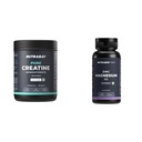 Nutrabay Pure Micronised Creatine Monohydrate Powder – 400g, Unflavoured With Pro Zinc Magnesium (ZMA) with 100% RDA Zinc, Magnesium Aspartate & Vitamin B6 – 60 Veg Tablets