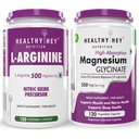 HealthyHey Nutrition L-Argininie 120 capsules & Magnesium glycinate 120 capsules