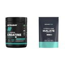 Nutrabay Pure Micronised Creatine Monohydrate Powder 3000 mg/Serving |Trustified Certified | Fast | Nutrabay Pure 100% Citrulline Malate Powder 2500mg per Serving - Boosts Nitric Oxide, Pre Workout