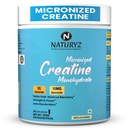 NATURYZ Pure Micronized Creatine Monohydrate | Rapid Absorption | Quercetin | Muscle Strength & Power for Intense Workout | Supports Athletic Performance | Enhances Lean Muscle Volume - 250g(Unflavoured)