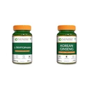 Pure Nutrition L-Tryptophan 500mg, 60 Veg Capsules | Supports Relaxation, Stress Relief, Sleep Qua | Pure Nutrition Korean Ginseng 800mg - 120 Capsules | Red Panax Ginseng Supplement for Men and Wome