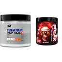 Bigmuscles Nutrition Creatine + Peptides [180g, Orange Crush] | Creatine Powder with Superior Grad | Bigmuscles Nutrition Freak (16 Servings, Strawberry Kiwi) | 100g