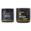 Nutrabay Gold BCAA 2:1:1 with Electrolytes 5000 mg Vegan BCAAs per Serving – Pre/Post Workout Ener | Nutrabay Gold Micronised Creatine Monohydrate Powder 3000 mg Creatine per Serving, NABL Lab Tested