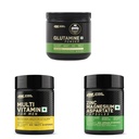 Optimum Nutrition Glutamine Powder 250g | 5g/Serve | Muscle Recovery | ON Multivitamin for Men 60 Tabs with 26 Nutrients | ON ZMA 60 Caps for Muscle Strength, Metabolism & Immunity