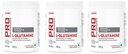 GNC Pro Performance L-Glutamine 5000 mg - 50 Servings - 0.55lbs, 250 gm (Unflavored) (Pack of 3)