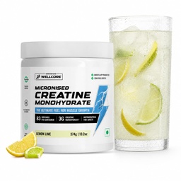 Wellcore Pure Micronised Creatine Powder (83 Servings, Lemon Lime)
