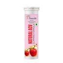 Natural Apple Cider Vinegar Effervescent Tablets with Vitamin B6 & B12 | Apple Powder-Based Fizzy Drink Mix | Refreshing Daily Wellness Supplement | 15 Tablets