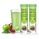 Free On ACV Moringa Effervescent Tablets, 30 Tablets Pack of 2, Green Apple
