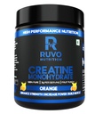 Micronized Creatine Monohydrate Powder - Tangy Orange Flavour (250g) | High-Solubility Muscle Gainer | Boosts Workout Energy, Heavy Power & Muscle Volume