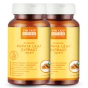 The Old Natural Papaya Leaf Extract Tablets 60 Tablets I papaya leaf extract for platelets | platelets booster, (Pack of 2-60 Tablets)