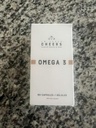 CHEERS Omega-3 Supplement | High Strength 550mg EPA & DHA Per Capsule | 90% Bioavailable, Clean Label Supplement | Supports Heart, Brain, Vision & Immune Health | Vcaps Plus, Odorless | 90 Capsules
