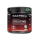 NAKPRO NUTRITION Micronised Creatine Monohydrate | 250g Jar | Unflavoured | 3g Creatine/Per Serving | Trustified Certified | Rapid Absorption Pre/Post Workout