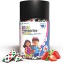 Little Visionaries | Eye + Brain + Daily Nutrition for (2-15 Years) Kids | Lutein, DHA, Zeaxanthin, Astaxanthin and Multivitamins | Strawberry Flavour 30 Gummies | 3 in 1 benefits in one gummy