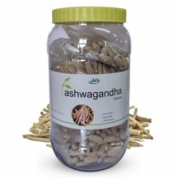 Jain Ashwagandha 850mg Tablet | Extra Energy, Stress Relief, 100% Natural, Improves Sleep, Reduces Blood Sugar | Restorative Benefits, 1000 Tablets
