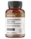 Ashwagandha Extract – Standardized to 5% Withanolides | Stress Relief, Energy & Hormonal Balance | Ayurvedic Adaptogen | 60 Veg Capsules