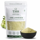 THH Organic Amla Powder for Hair Growth and Healthy Scalp (350g) | Edible Indian Gooseberry Powder for Hair & Skin | Artificial Colour & No Preservatives